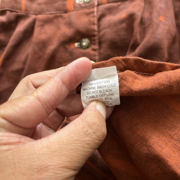 Womens Western Fairy Pinup Dress S Red Mod Halter Retro Rockabilly Ranch Boho - Picture 9 of 11